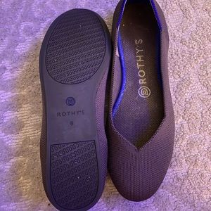 Rothy’s purple flats, size 8